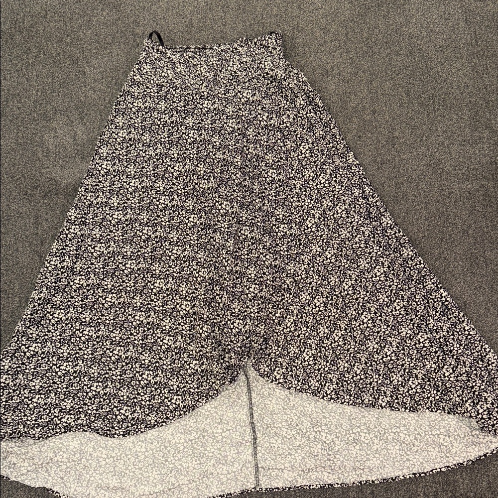 Japna Floral Black and White Women's Skirt